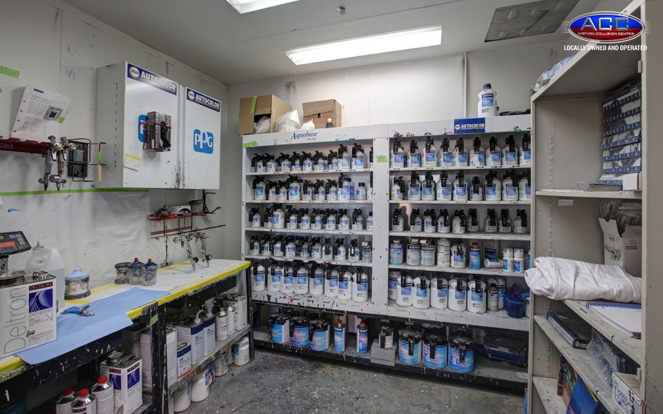Body Shop Scottsdale Paint Supply Room